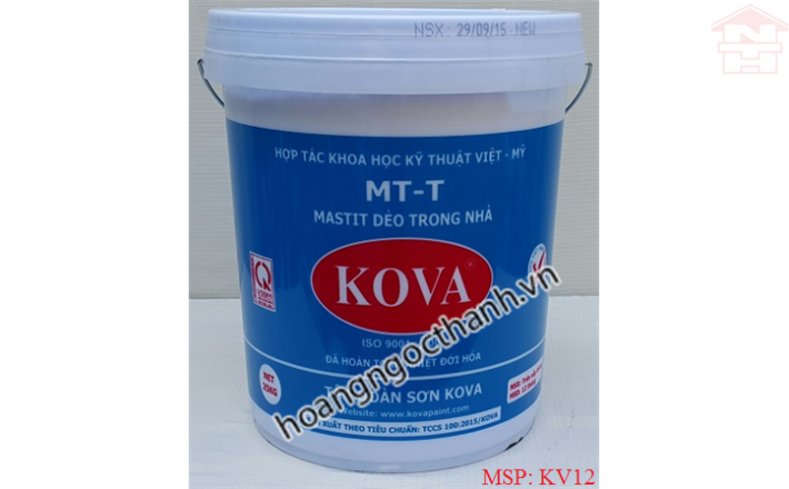 SƠN KOVA MT-T - MASTIT DẺO TRONG NHÀ