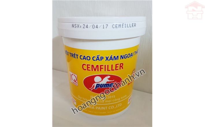 BỘT TRÉT CAO CẤP XÁM NGOẠI THẤT - CEMFILLER