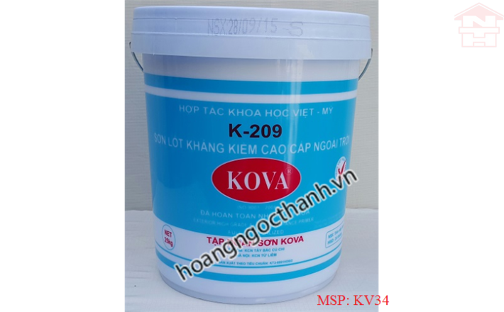 SƠN KOVA LÓT KHÁNG KIỀM CAO CẤP NGOÀI TRỜI K209